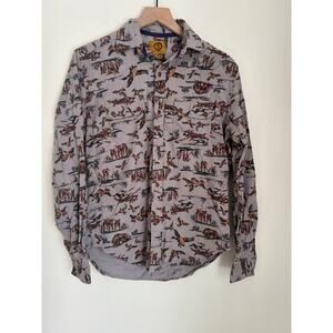StapleFord Vintage 90’s Men’s Mallard Bear Fox Button Up Long Sleeve